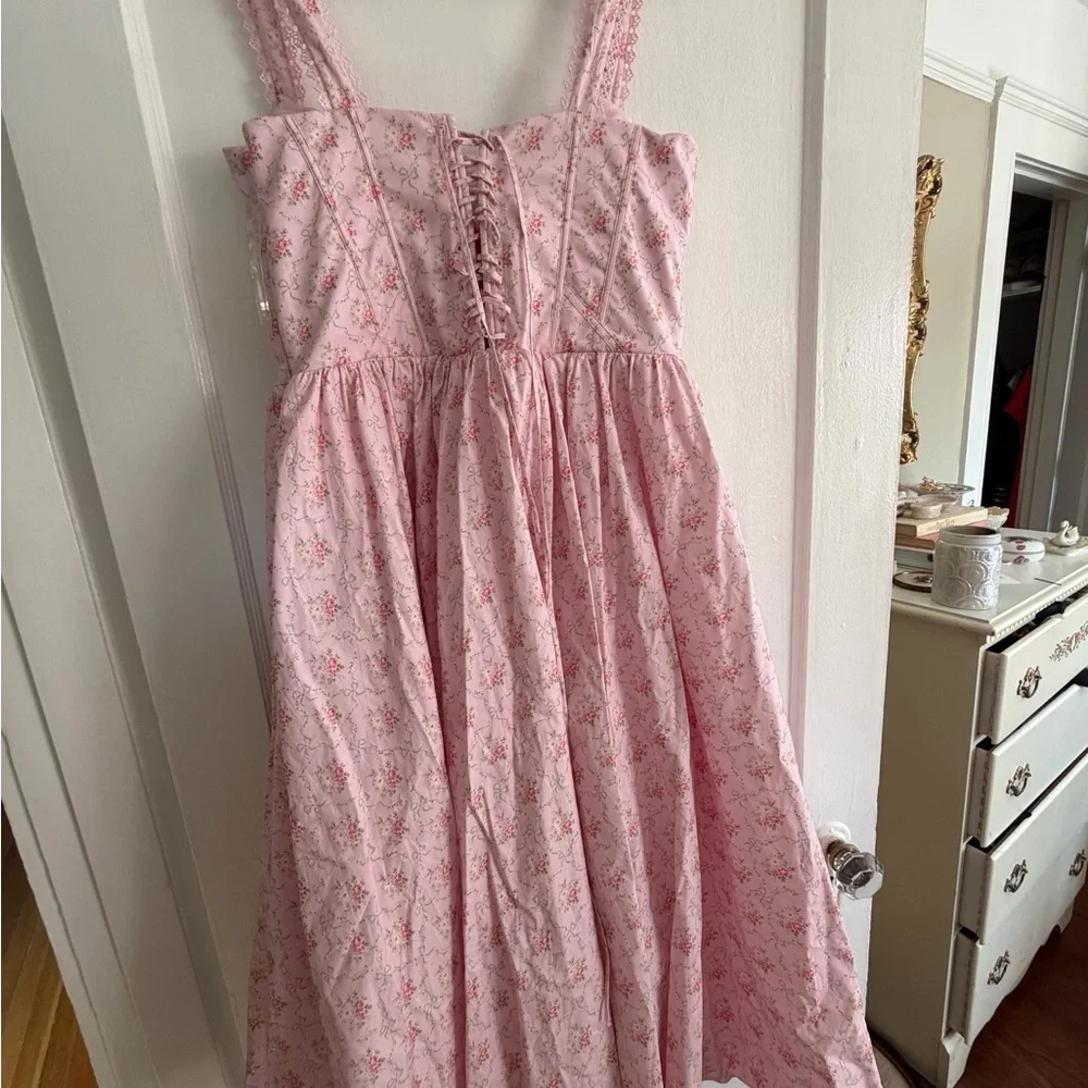 House of CB Pink Floral Lace Dress - Picture 5 of 6